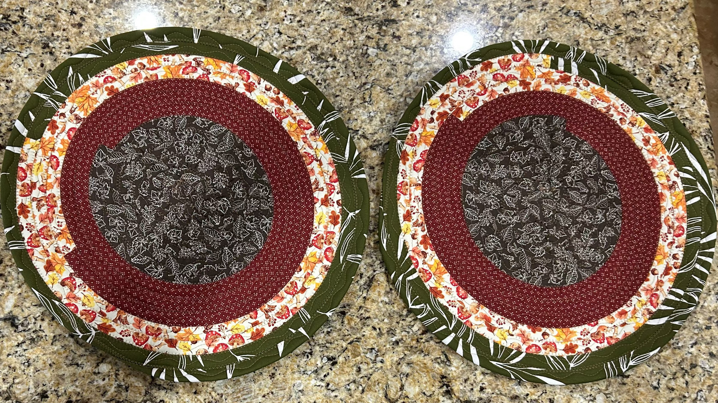 Autumn Dinnertime Placemats # 2 - Set of 2